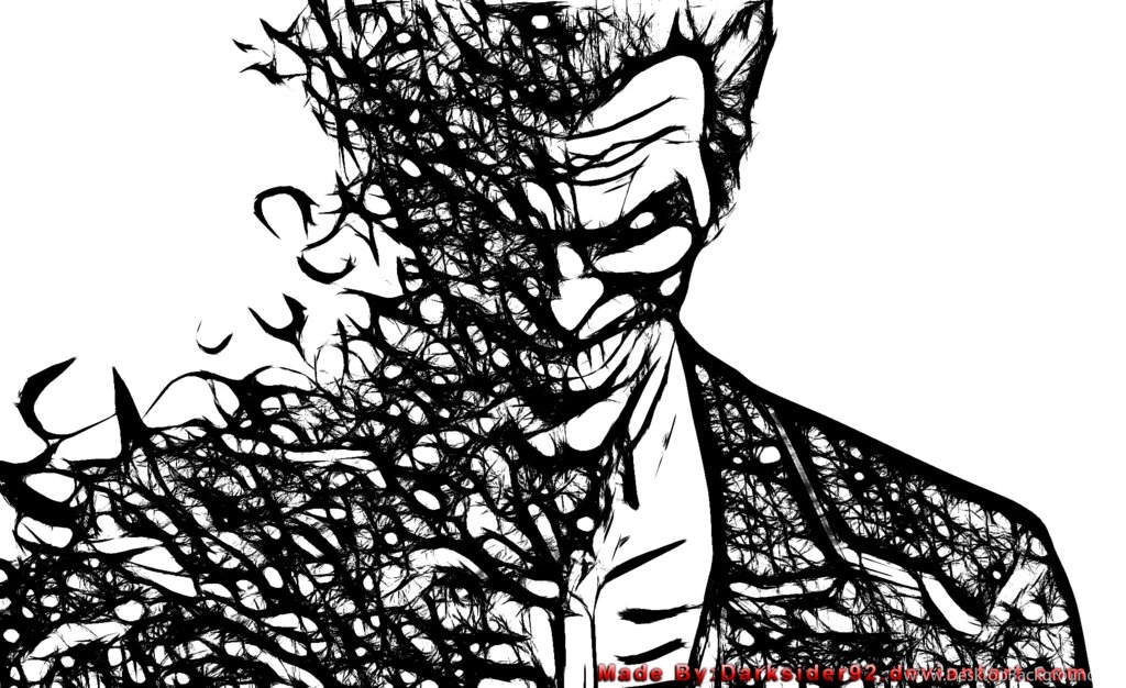 Batman Arkham Origins Joker Black N White By DarkSider92 On DeviantArt