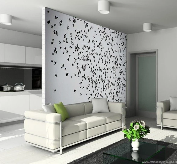 Home Designs: Interior Wallpapers