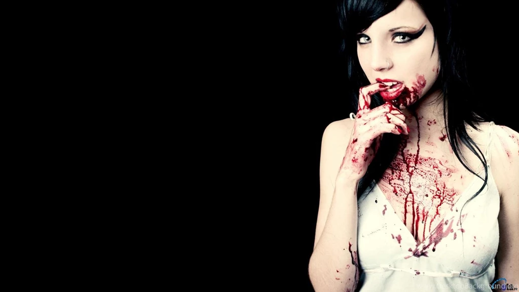 Download Wallpapers Vampire Girl (1600 X 900 Widescreen). Desktop ...