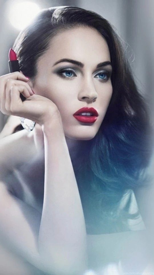 Download Wallpapers 540x960 Megan Fox, Face, Lipstick, Make up ...
