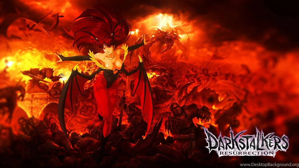 DeviantArt: More Like Morrigan Aensland In Hell Wallpapers 4K By ...