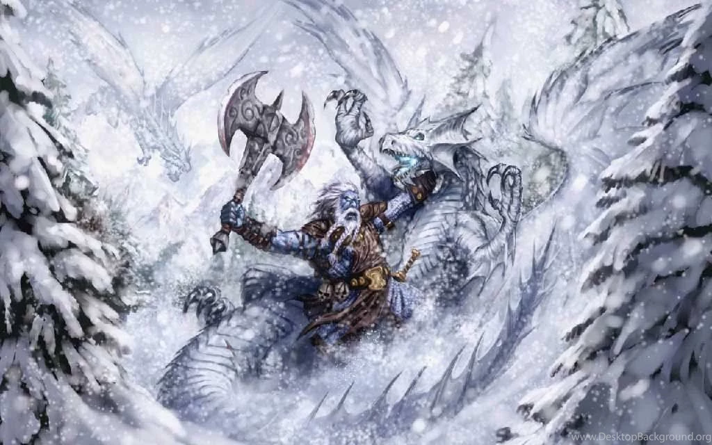 Ice Dragon Fight Dragons Wallpapers