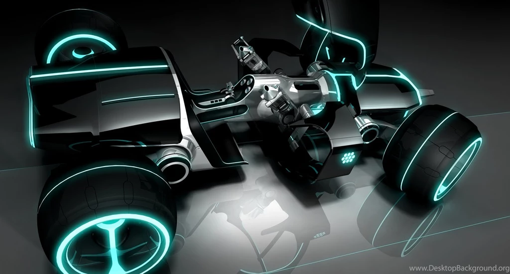 Light Runner Car From Disney's Tron: Legacy Desktop Wallpapers