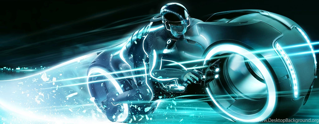 Speeding Light Cycle From Tron: Legacy Desktop Wallpapers