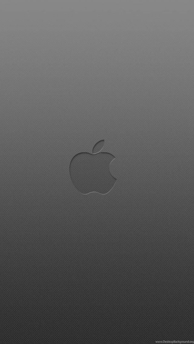 iPhone 5 Wallpapers HD Gray Concave Apple Logo, Backgrounds