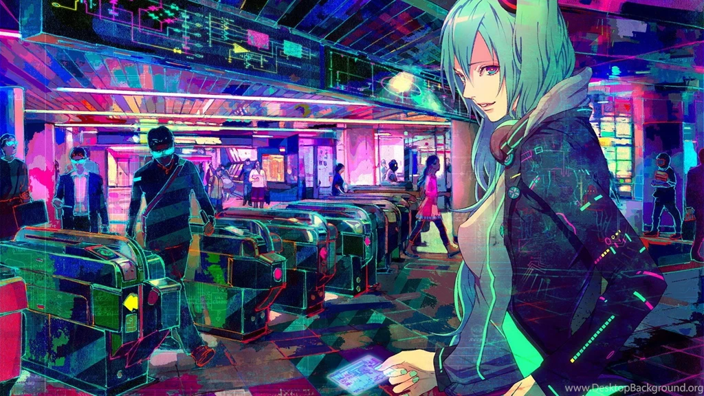 Vocaloid Multicolor Hatsune Miku : Desktop And Mobile Wallpapers ...