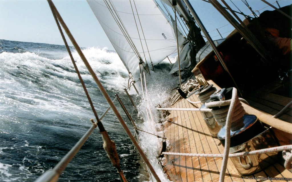 Wallpapers Sea, Ship, Yacht, Wave, Splash, Sail, Yacht On A Wave.