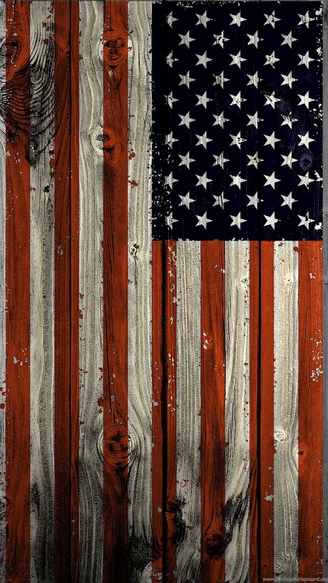 Vertical American Flag
