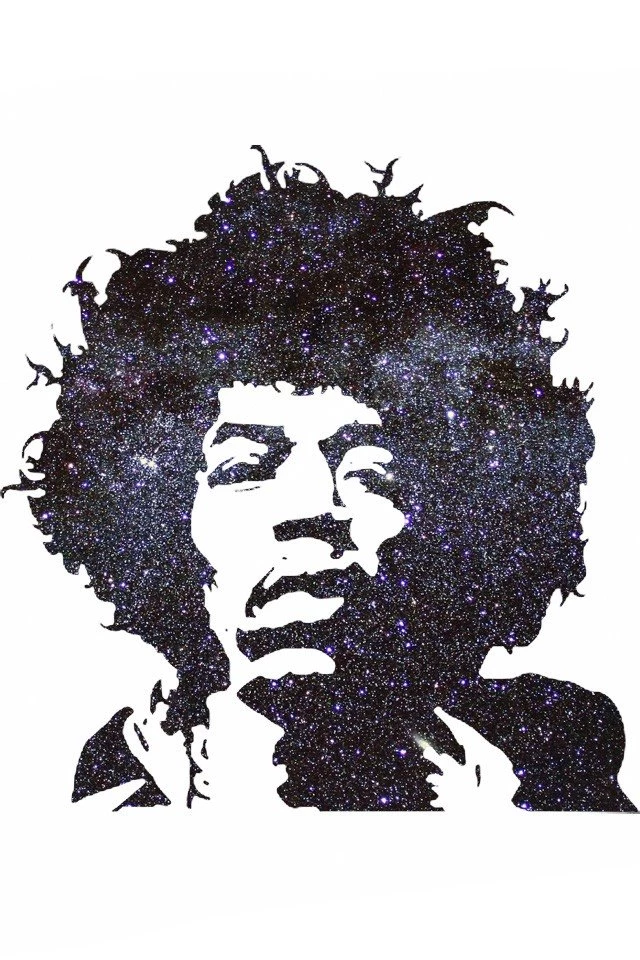 Jimi Hendrix Spacey iPhone 4 Wallpapers (640x960)