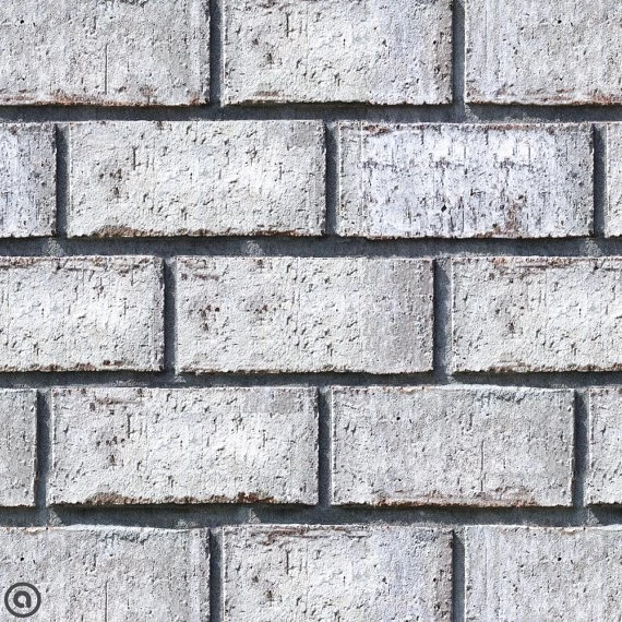 Removable Wallpapers Whitewashed Brick Peel & By AccentWallCustoms