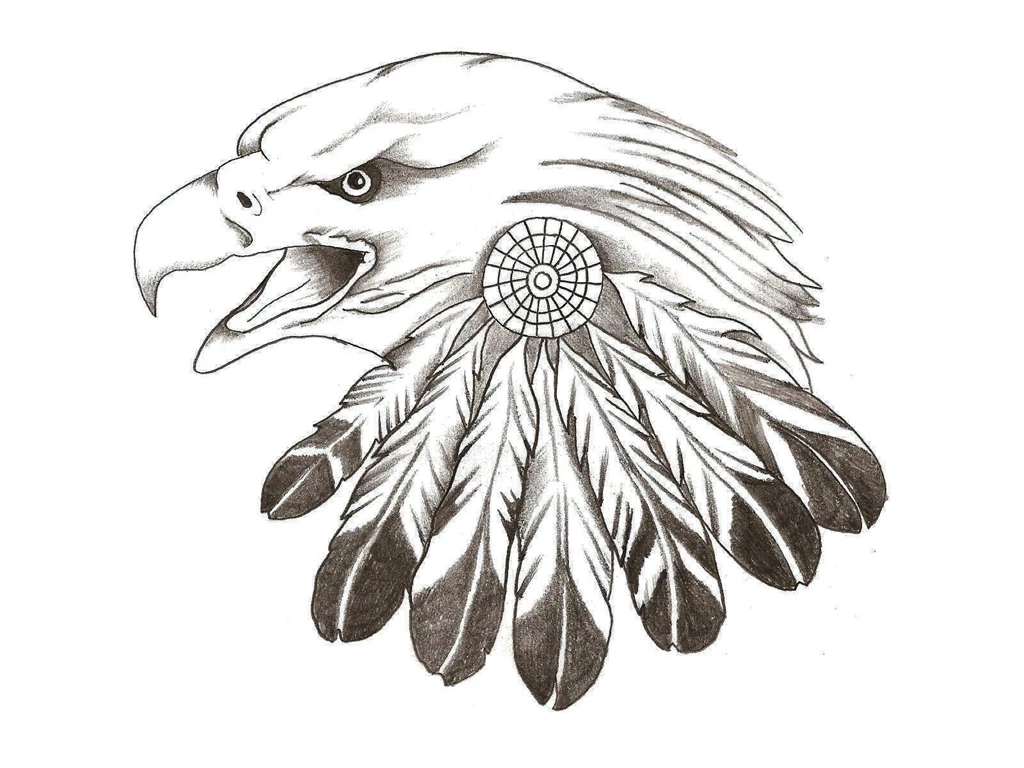 Wallpapers Feather Eagle Tattoo Design Art Wallpapers HD Desktop ...