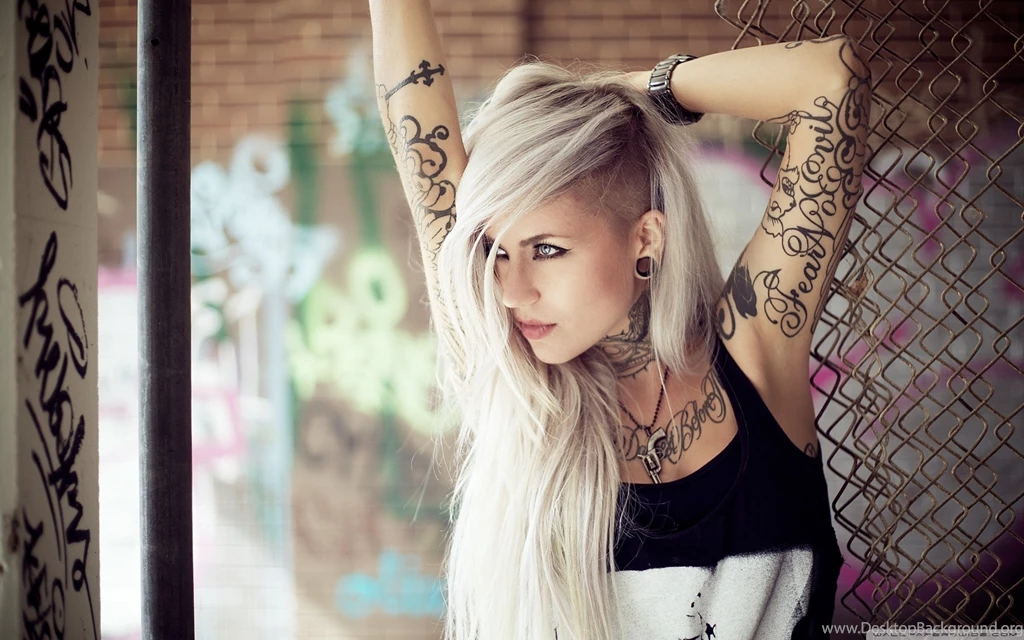 Blonde Girl Tattoos HD Desktop Wallpapers : High Definition ...