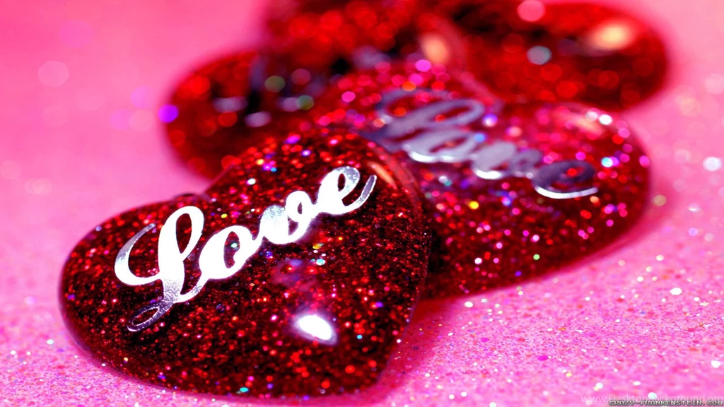 Sparkly Red Love Hearts, Sparkle, Holiday, Holidays, 2560x1440 HD ...