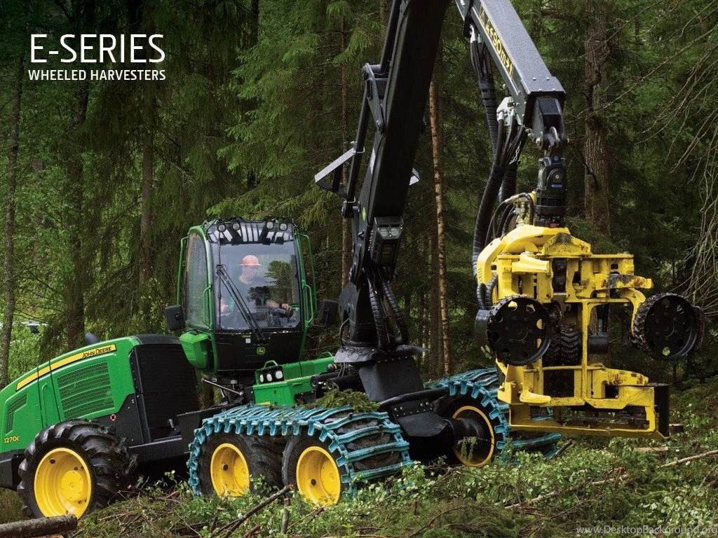 SuperHD.pics: Forestry Harvester John Deere Desktop Bakcgrounds