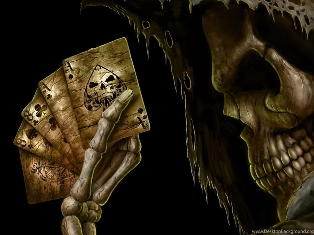 Download Wallpapers 1280x960 Death, Skeleton, Cards, Poker 1280x960 ...