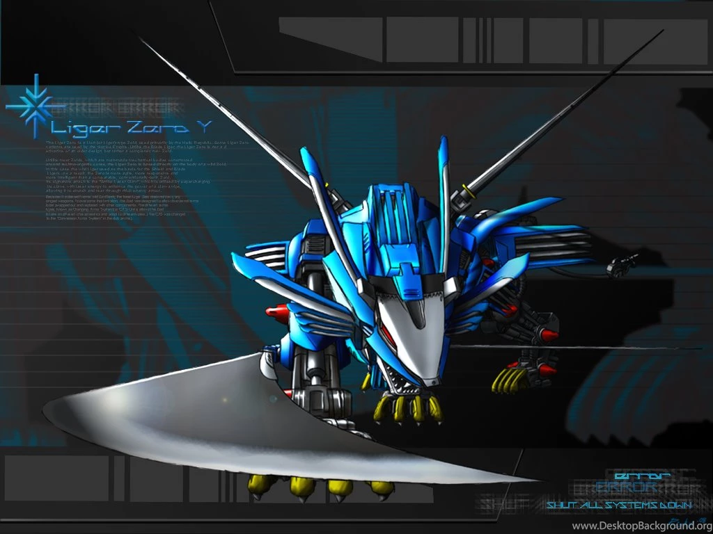 Wallpapers Zoids Yozoids Liger Zero Any Really 1024x768