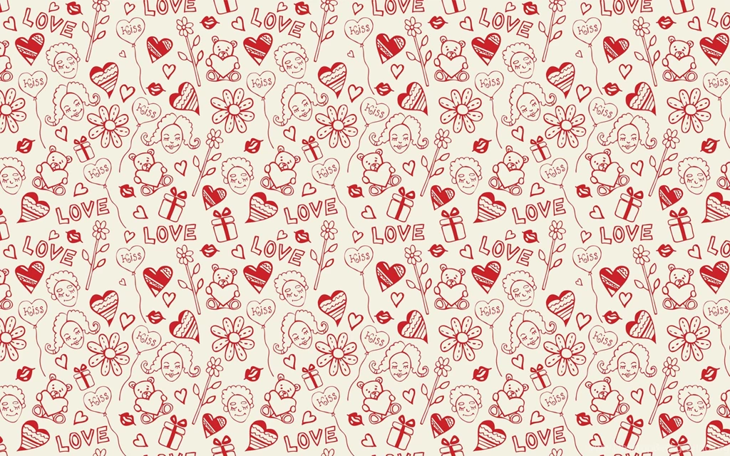 Wallpapers Surface Heart Pattern Kiss Texture 2560x1600