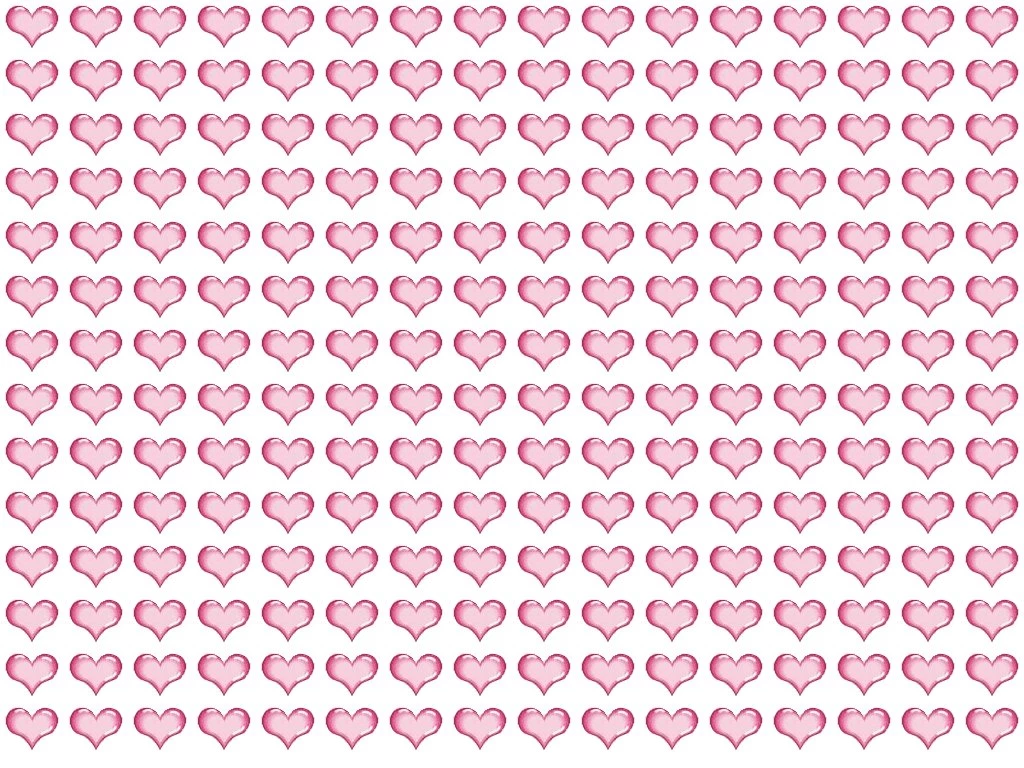 3d Pink Heart Pattern