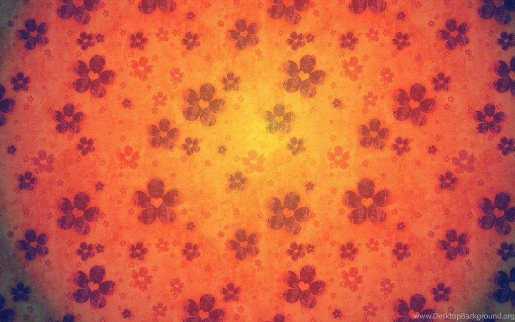 Orange And White Pattern