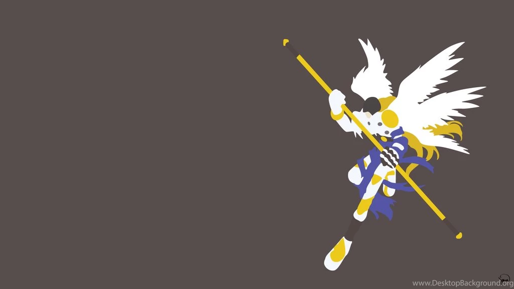 Angemon (Digimon) Minimalist Wallpapers By Greenmapple17 On DeviantArt