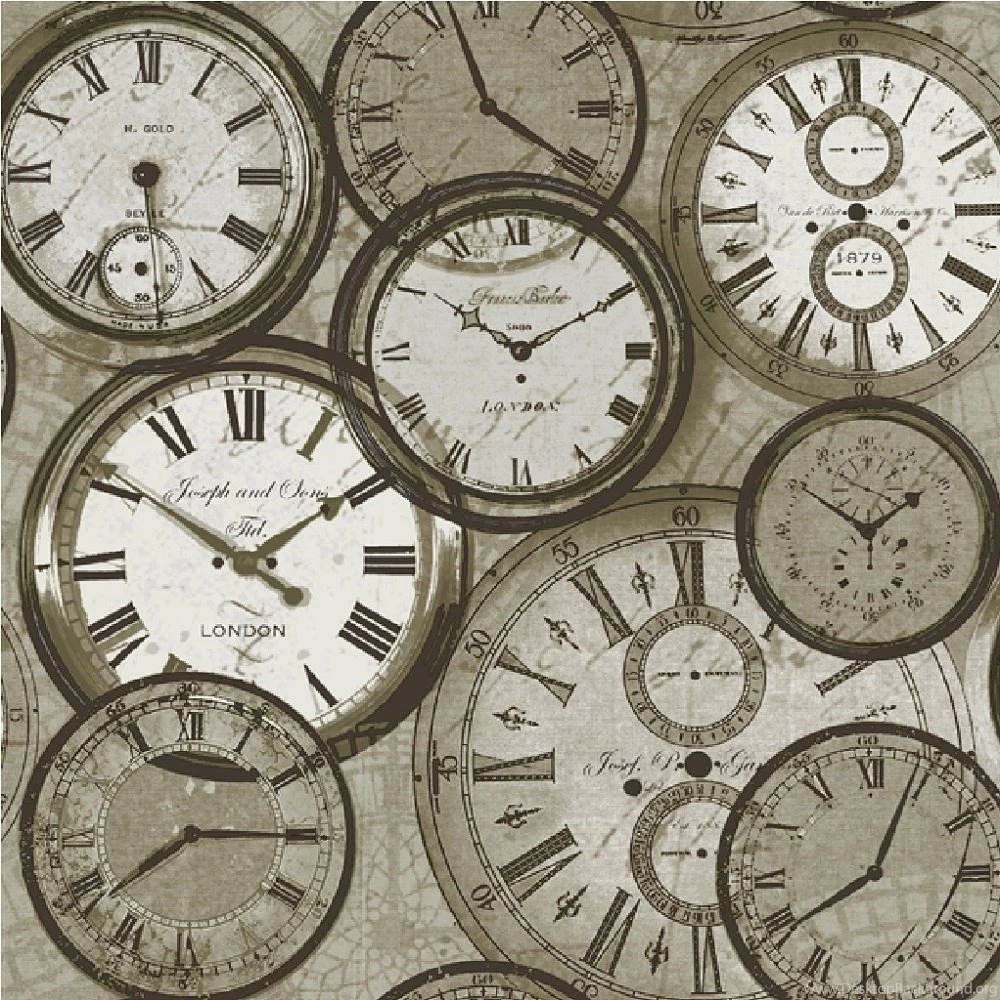 Ideco Home Time Vintage Clocks Watches Retro Wallpapers POB 013 01 2