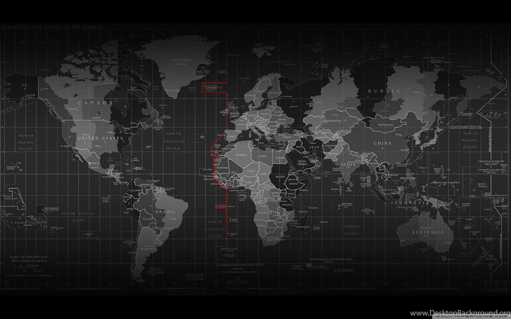 Time Zone Map HD Desktop Wallpapers : High Definition : Mobile
