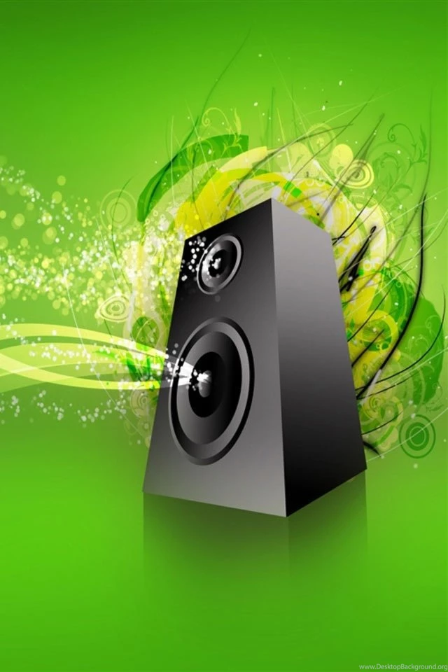 3d Vector Loudspeaker Ipod Touch Wallpapers Free 640x960 Hd Phone ...