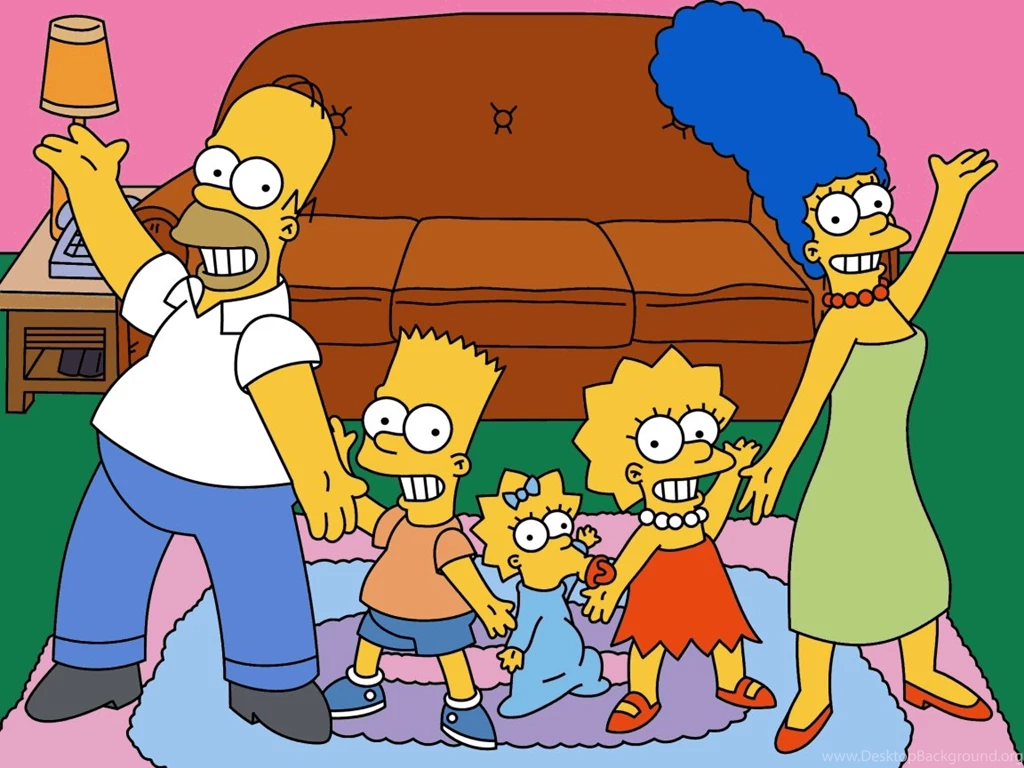 Simpsons Happy Family Picture, Simpsons Happy Family Wallpapers