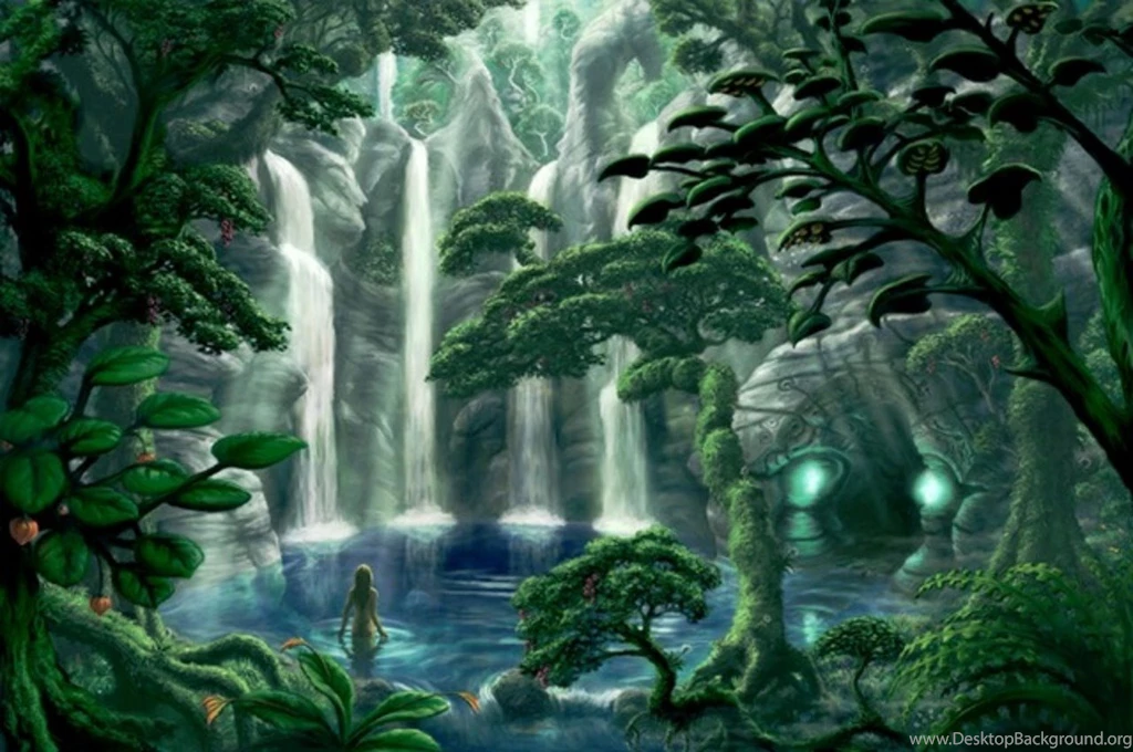 Lots Of Fairy Green Backgrounds