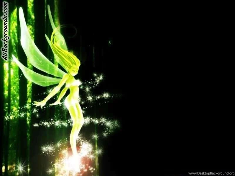 Green Fairy Backgrounds Twitter & Myspace Backgrounds
