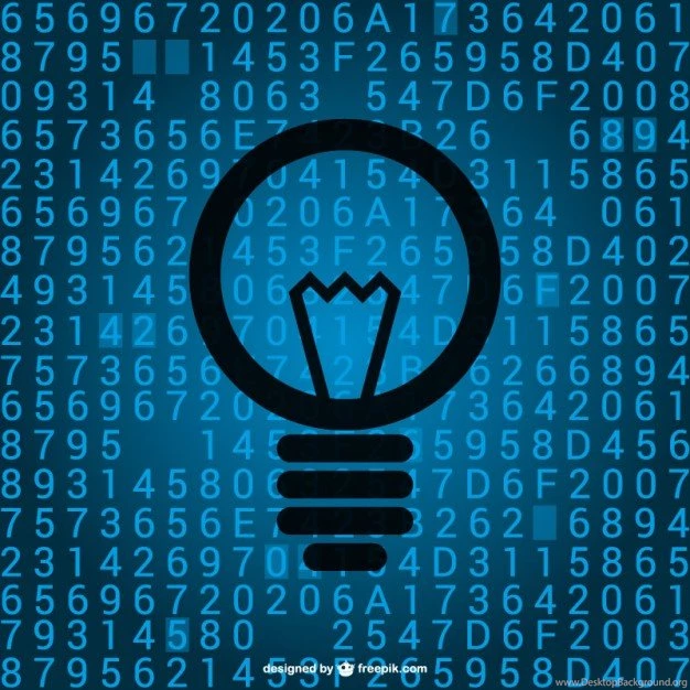 Digital Lightbulb Backgrounds Vector
