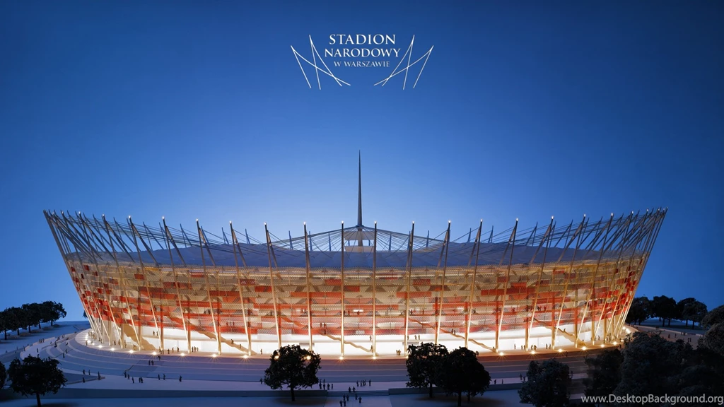 Euro Football Stadium In Warsaw Desktop Wallpapers