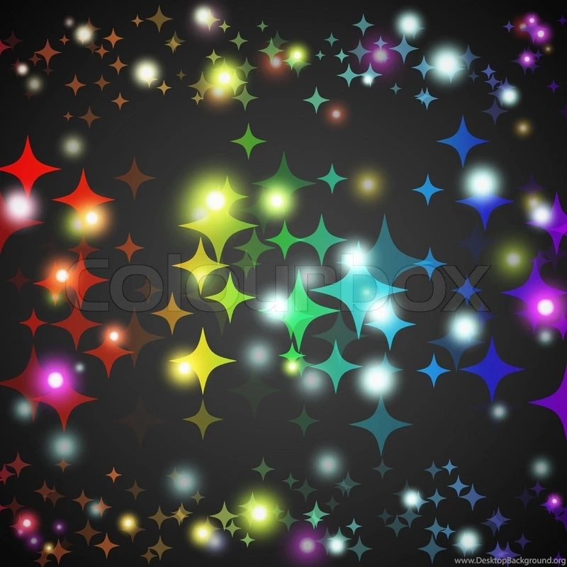 Abstract Star Glowing Shape With Lights And Dark Backgrounds ...