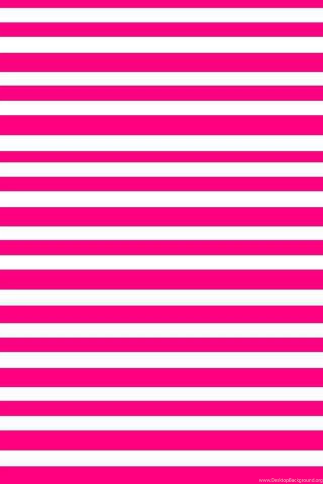 Hot Pink/white Stripes Backgrounds