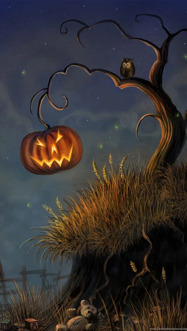 Halloween Pumpkin And Owl iPhone 5 Wallpapers / IPod Wallpapers HD ...