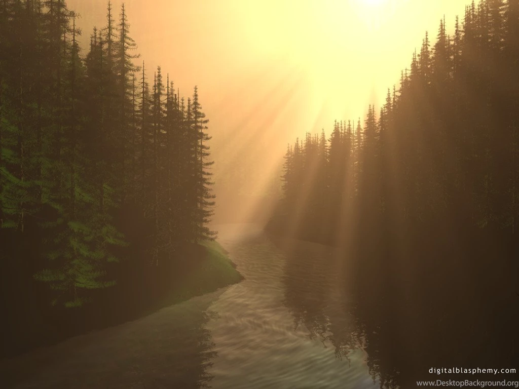Digital Blasphemy Riverbend «Linux «OS Wallpapers «Anime Wallpapers