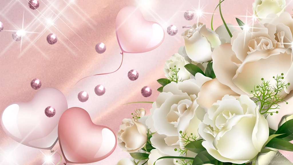 Wallpapers Red And Gold Roses Hd Hearts Free 1920x1080