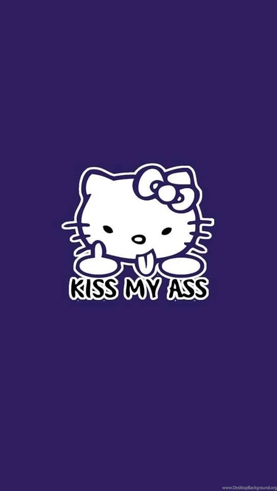 Hello Kitty Kiss My Ass (Wallpaper)