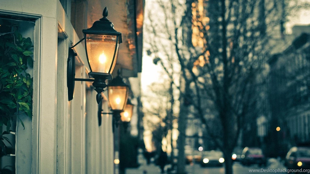 Download Wallpapers 1920x1080 Street, Lights, Night, Trees, Motion ...