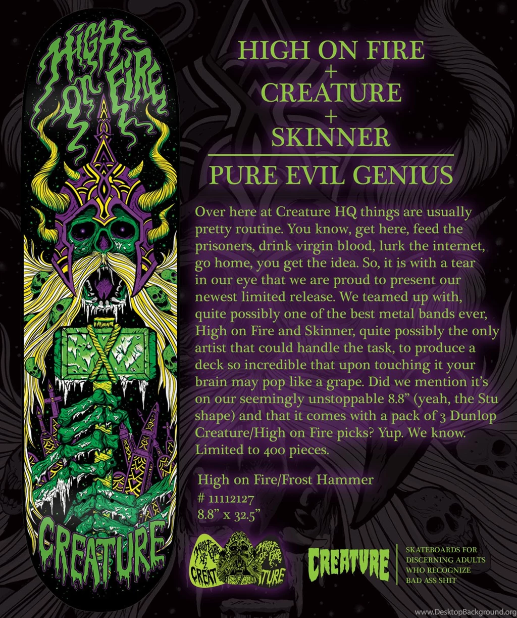 Creature Skateboards Wallpapers   Wallpapers Zone
