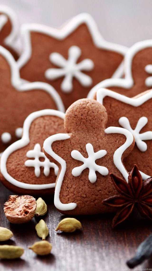 Gingerbread Figures iPhone 5s Wallpapers Download