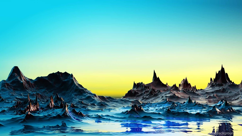 A Cold Bluish Landscape Mac Wallpapers Download