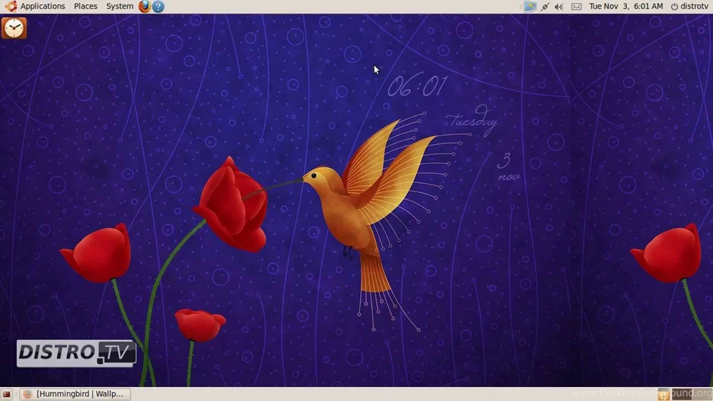 Ubuntu 9.10 (Karmic Koala) Animated Wallpapers Clock YouTube