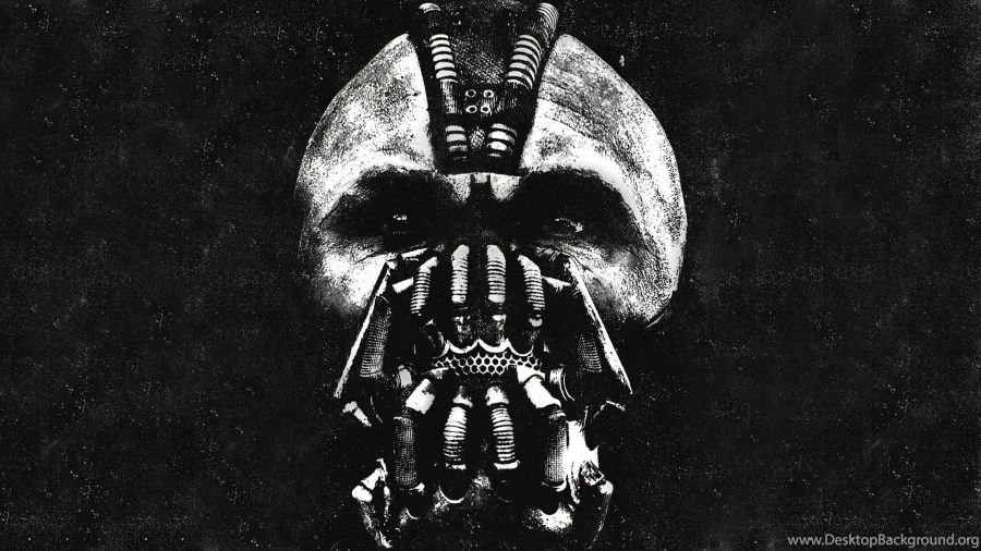Free Wallpapers: Black And White Bane Face Batman: The Dark Knight ...