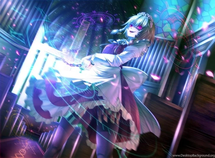 Video Games Touhou Dress Maids Power Izayoi Sakuya Magic Short ...