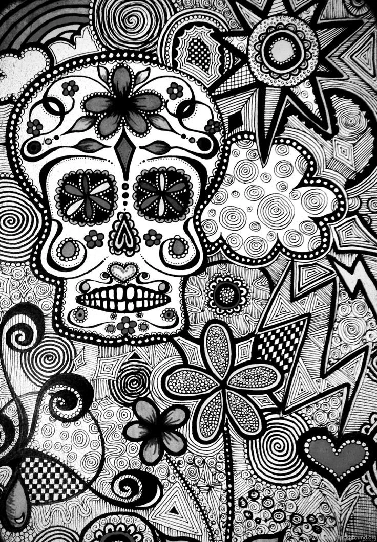 Black And White Candy Skull Wallpapers ©KC :)