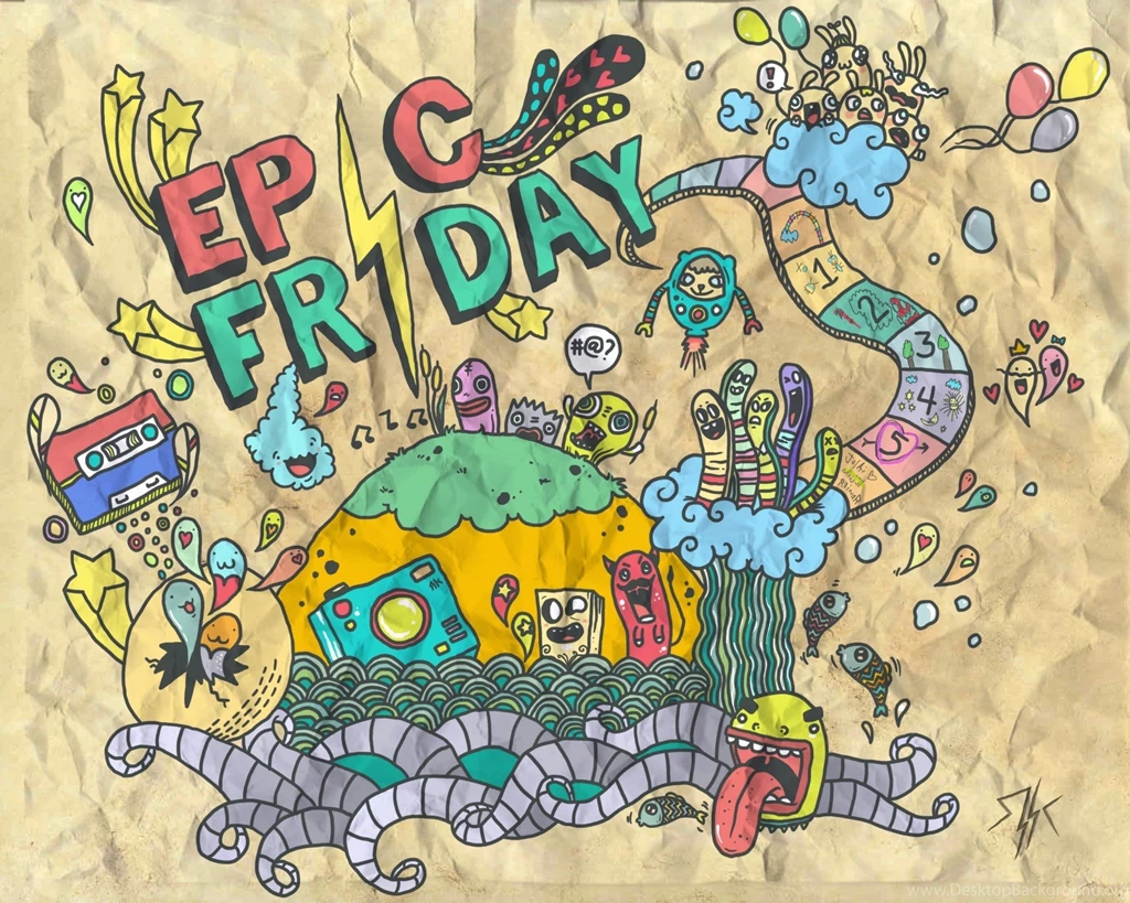 Colorful Doodle Wallpapers Desktop Uncalke.com