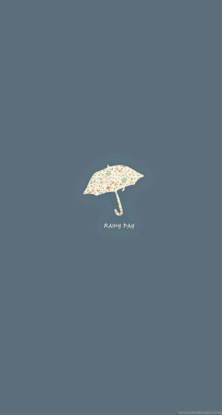 Rainy Day Umbrella Simple Minimal iPhone 5s Wallpapers Download ...