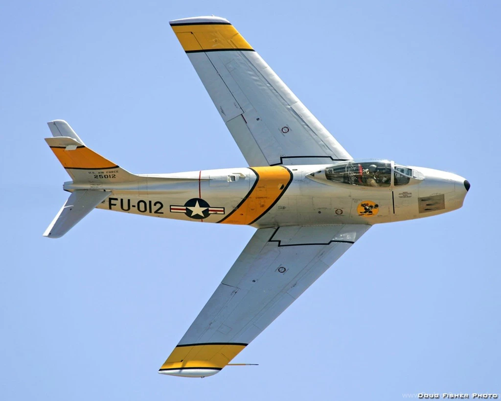 Military: North American F 86F Sabre Usaf Jet Fighter 86F ...