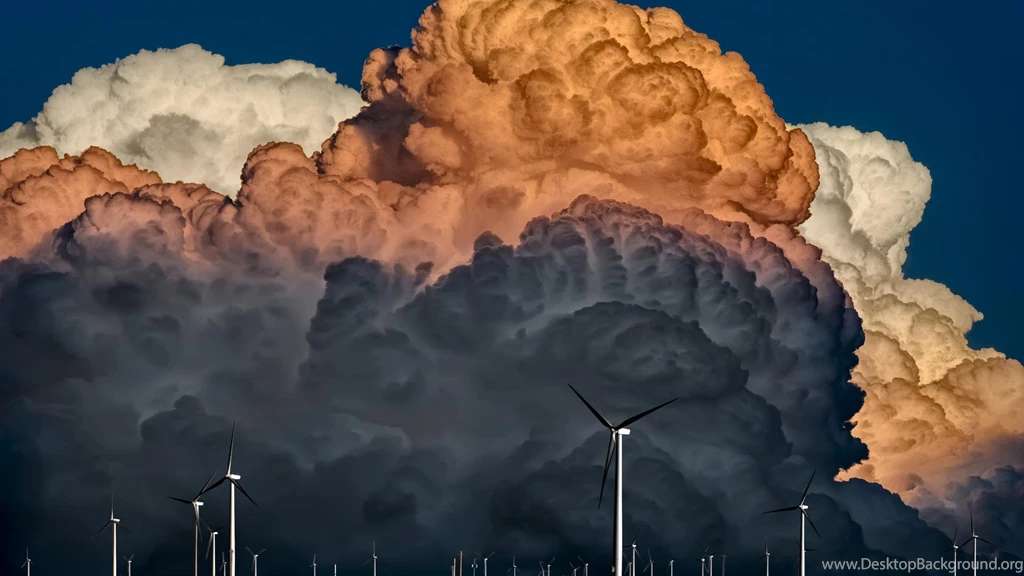 Sunset Clouds Windmill HD Wallpaper, Sunset Clouds Windmill ...